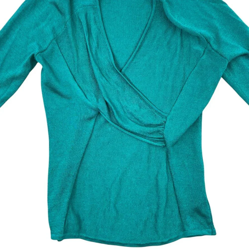 Jones New York Long Sleeve Wrap‎ Top